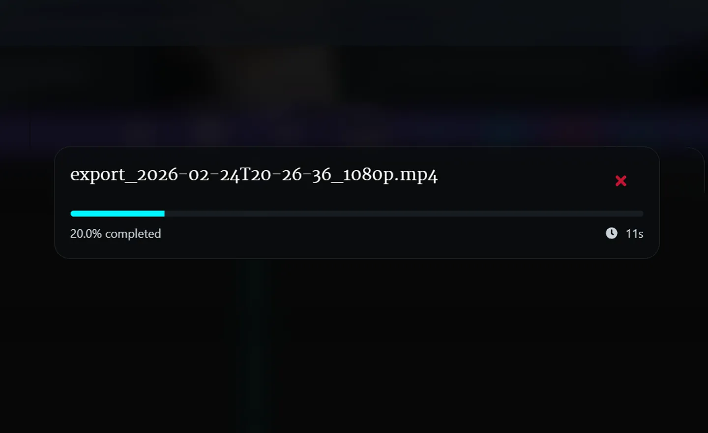 4K 60fps Export